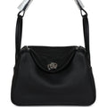 Hermes Lindy 26 Black Clemence Palladium Hardware