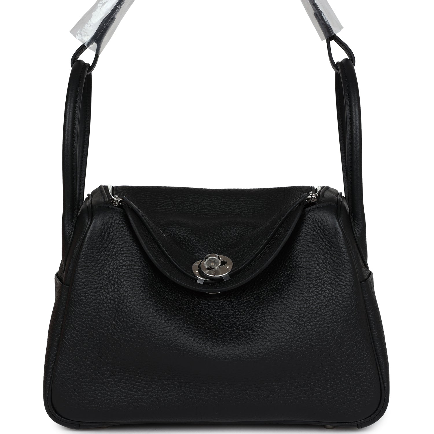 Hermes Lindy 26 Black Clemence Palladium Hardware