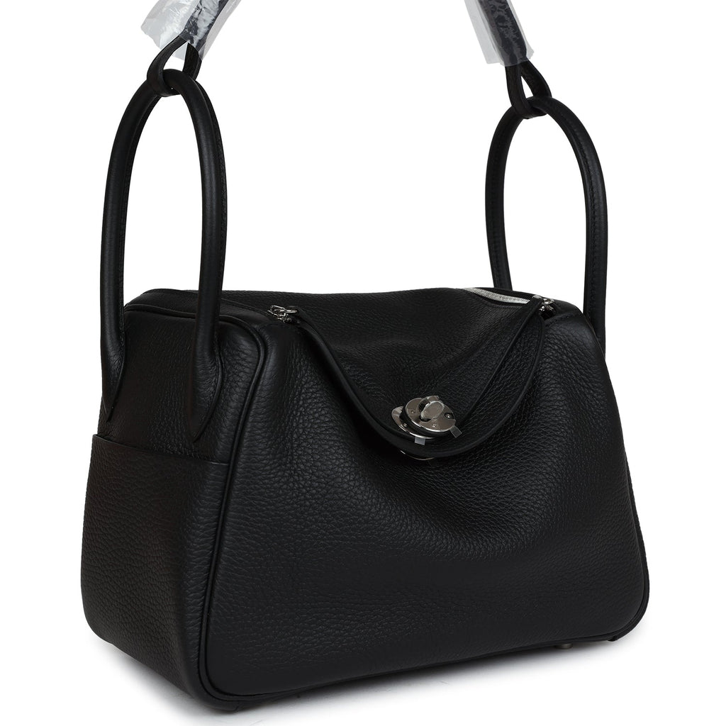 Hermes Lindy 26 Black Clemence Palladium Hardware