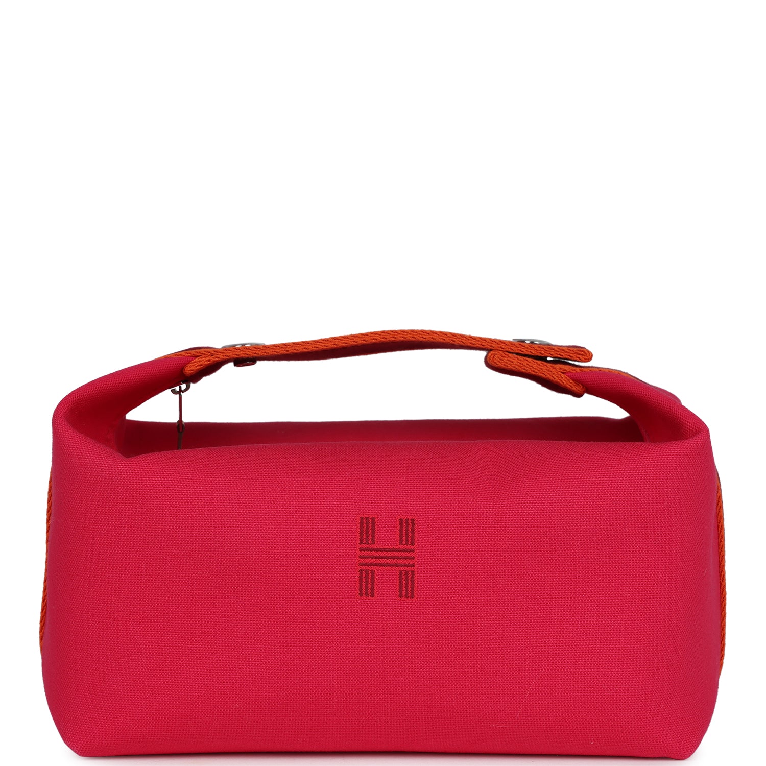 Hermes Bride-A-Brac GM Hibiscus Canvas Palladium Hardware