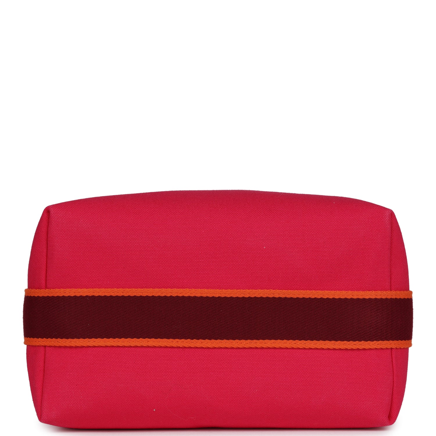 Hermes Bride-A-Brac GM Hibiscus Canvas Palladium Hardware