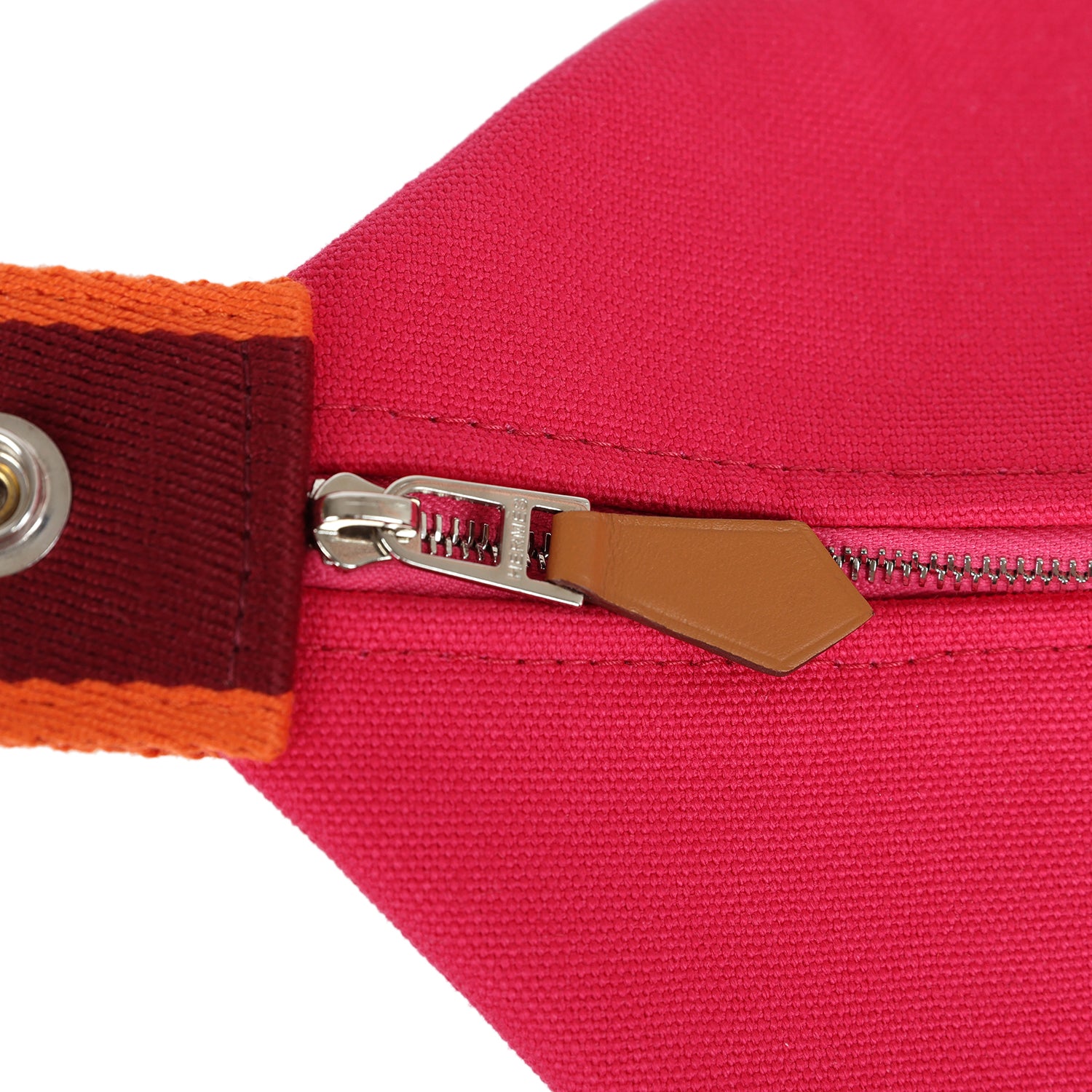Hermes Bride-A-Brac GM Hibiscus Canvas Palladium Hardware