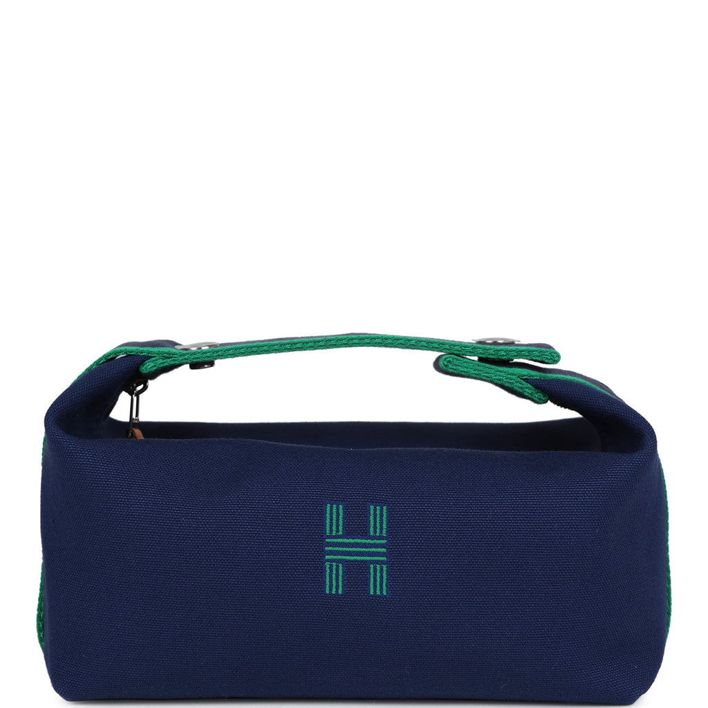 Hermes Bride-A-Brac PM Marine Canvas Palladium Hardware