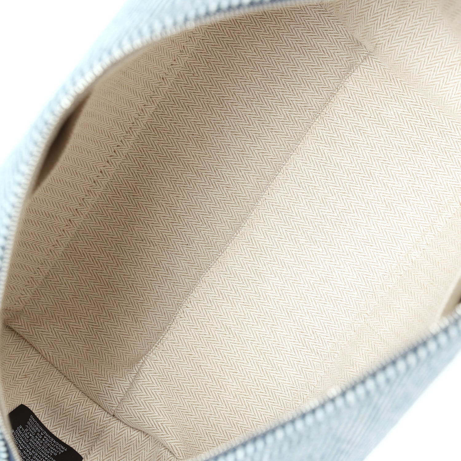 Hermes Bride-A-Brac GM Bleu Abysse Natte Canvas Palladium Hardware