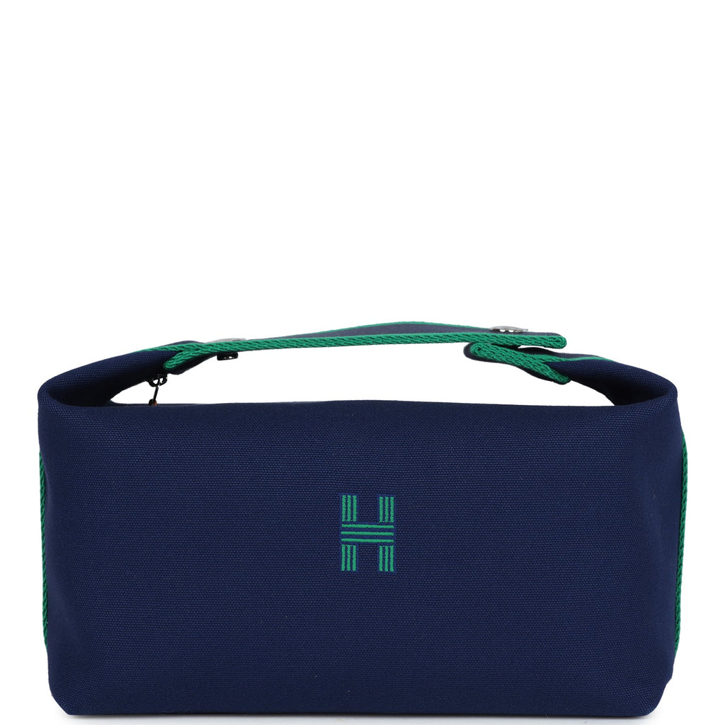 Hermes Bride-A-Brac GM Marine Canvas Palladium Hardware