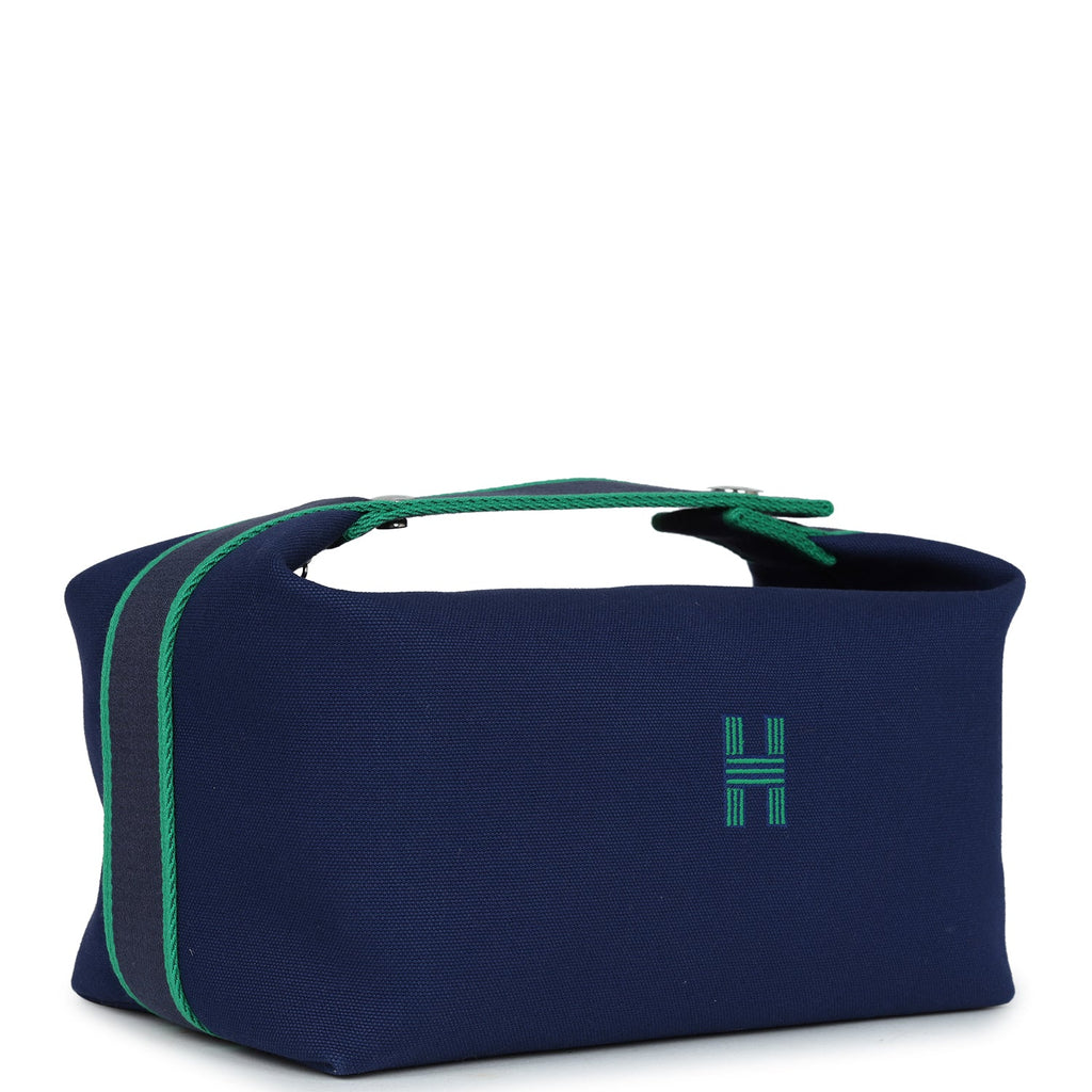 Hermes Bride-A-Brac GM Marine Canvas Palladium Hardware