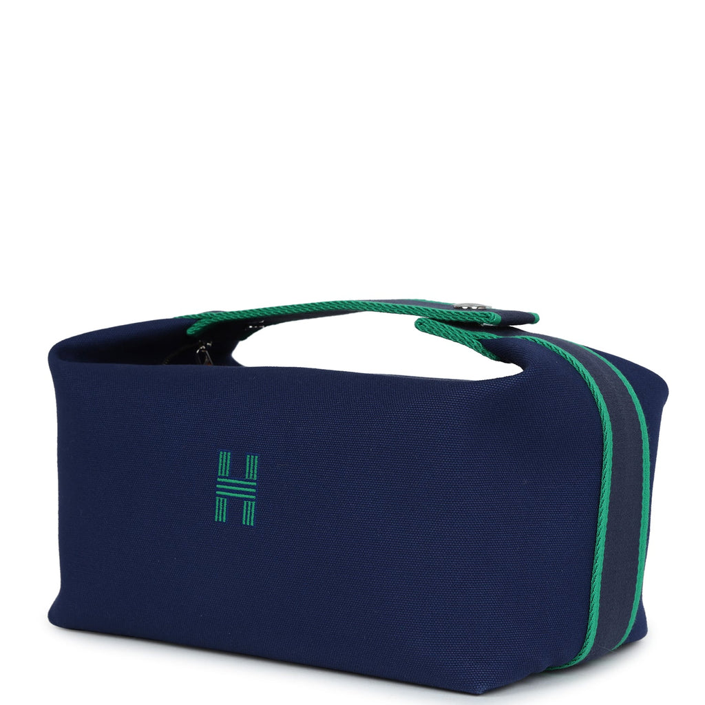 Hermes Bride-A-Brac GM Marine Canvas Palladium Hardware