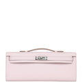 Hermes Kelly Cut Mauve Pale Swift Palladium Hardware