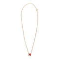 Hermes Rose Extreme Mini Pop H Pendant Necklace