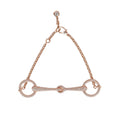 Hermes 18k Rose Gold Diamond Filet d'Or Very Small Bracelet