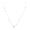 Hermes 18k White Gold San Coloris Diamond Finesse Pendant Necklace