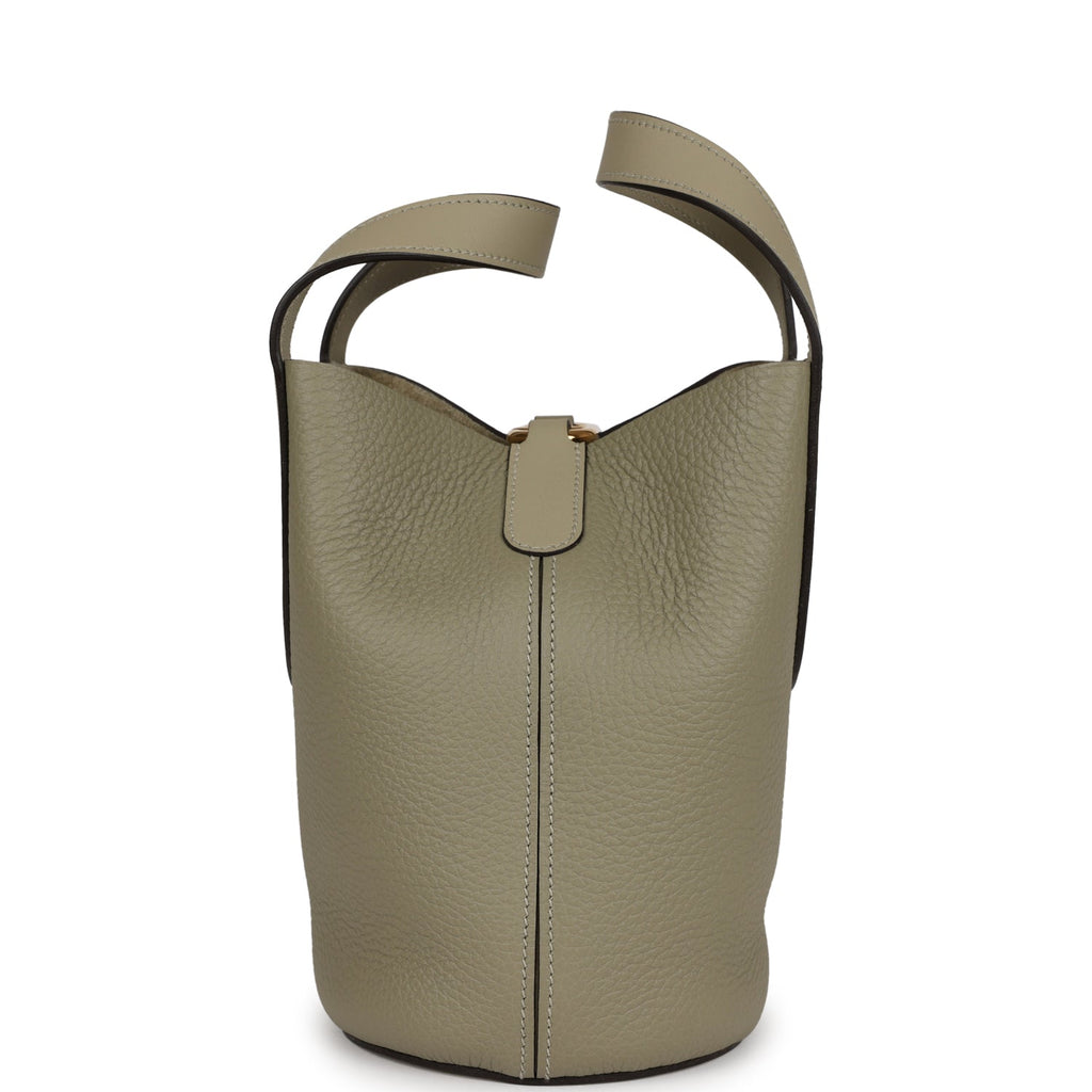 Hermes In-The-Loop 18 Sauge Clemence and Swift Gold Hardware