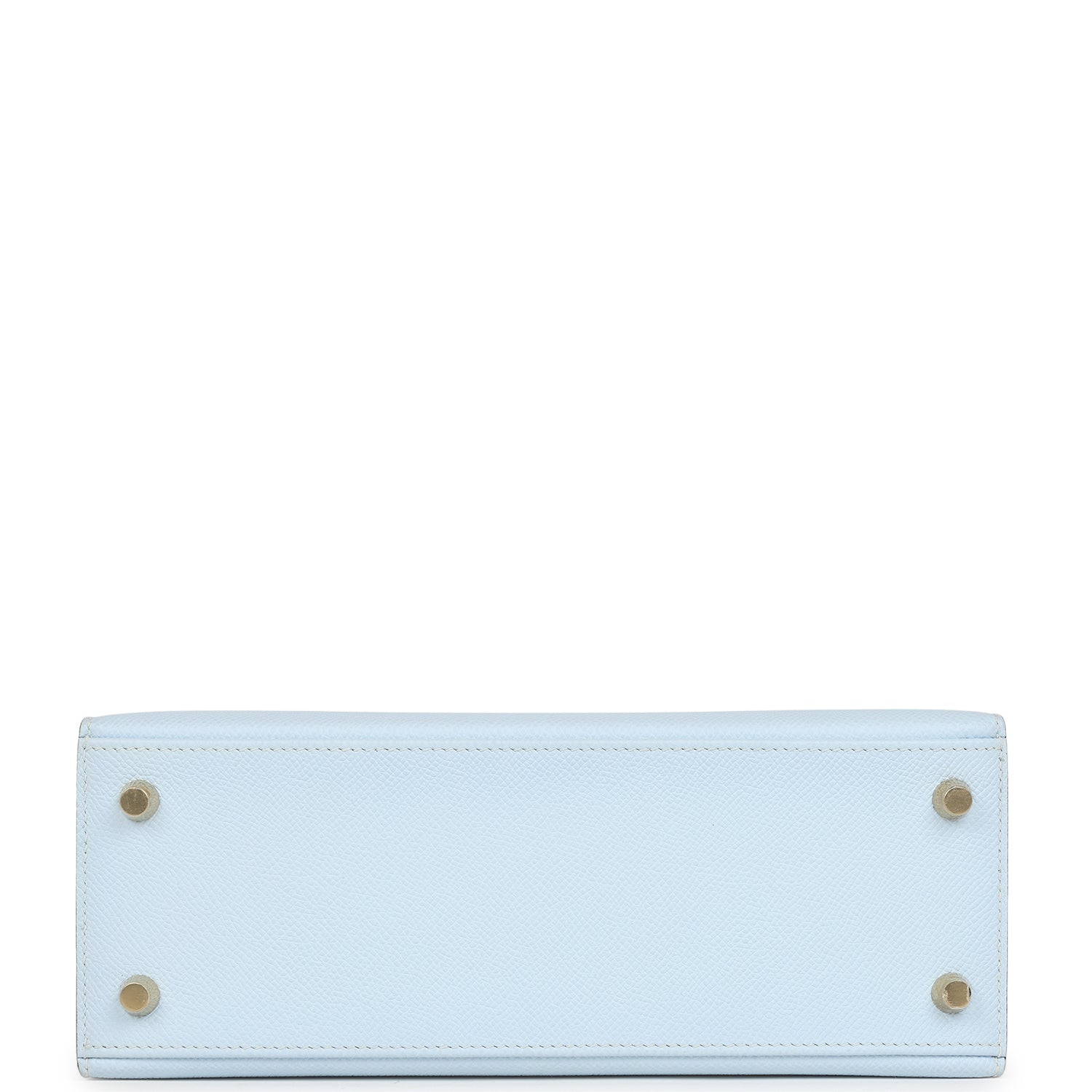 Hermes Kelly Sellier 25 Bleu Brume Epsom Gold Hardware