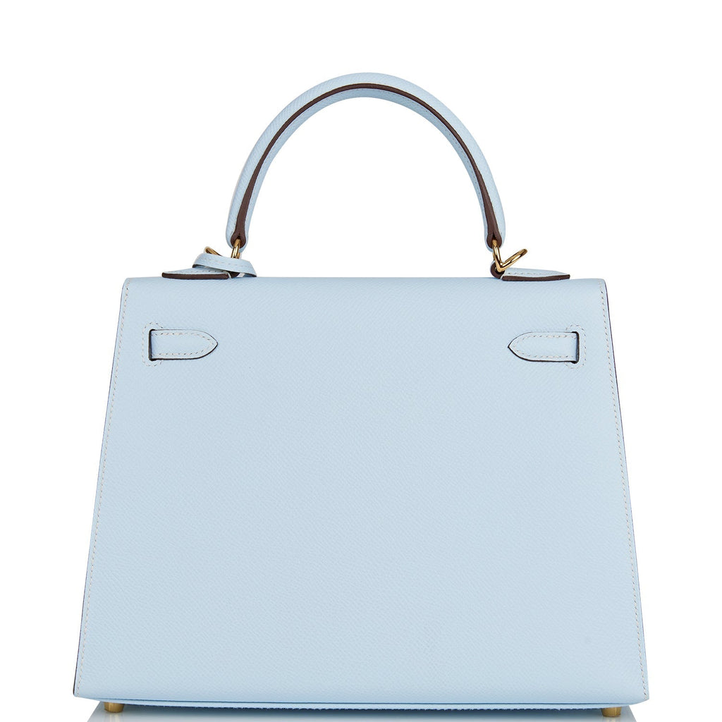 Hermes Kelly Sellier 25 Bleu Brume Epsom Gold Hardware - Payment 1 Brian C