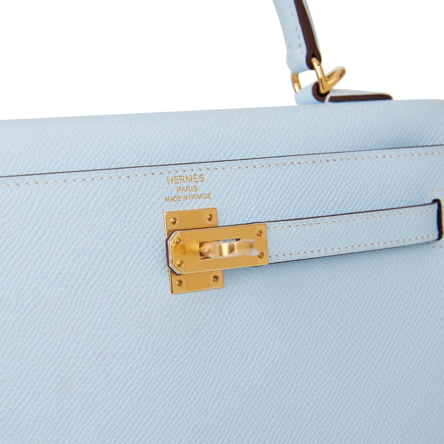 Hermes Kelly Sellier 25 Bleu Brume Epsom Gold Hardware - Payment 2 Brian C