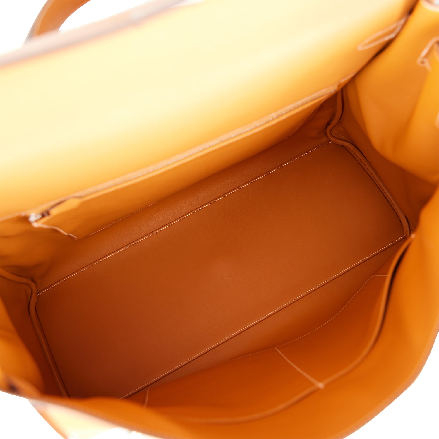Hermes Kelly Relax Voyage 50 Toffee Togo Palladium Hardware