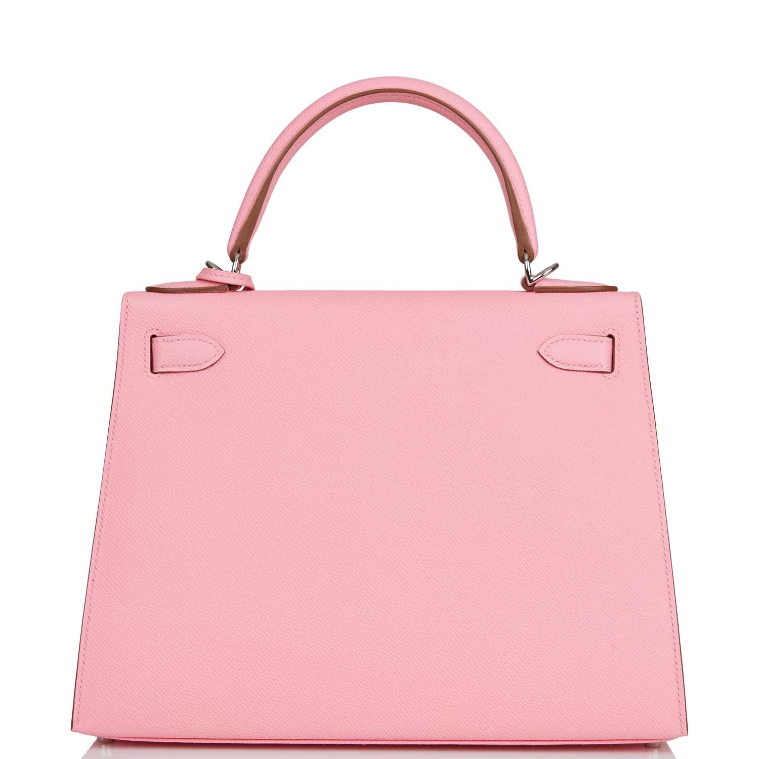 Hermes Kelly Sellier 28 Rose Confetti Epsom Palladium Hardware - Payment 1