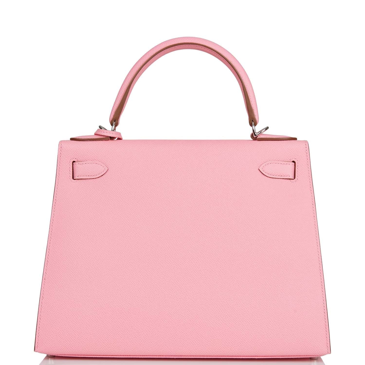 Hermes Kelly Sellier 28 Rose Confetti Epsom Palladium Hardware - Payment 2