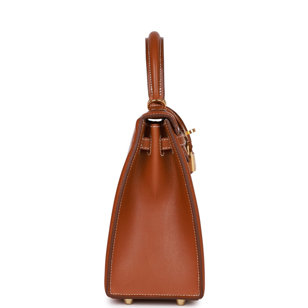 Hermes Padded Kelly 25 Fauve Barenia Gold Hardware