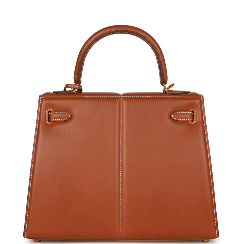 Hermes Padded Kelly 25 Fauve Barenia Gold Hardware