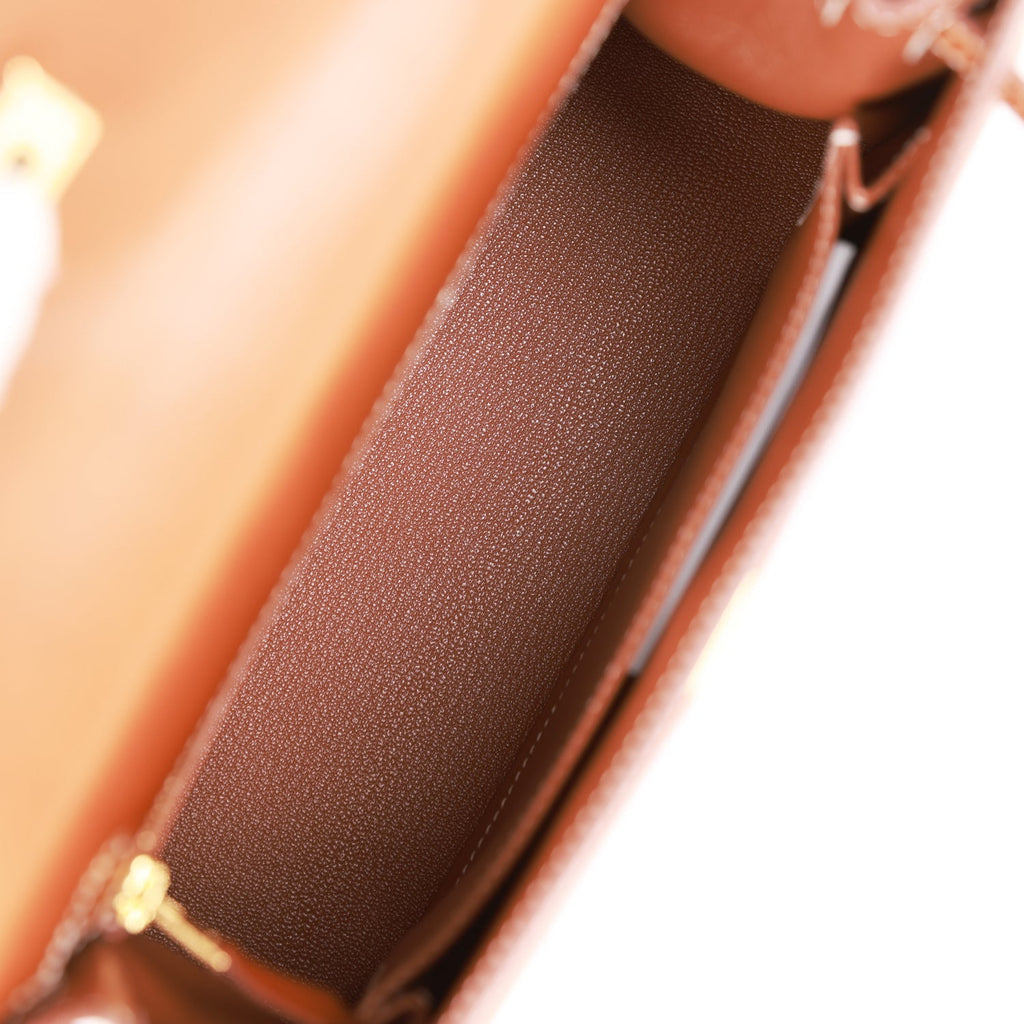 Hermes Padded Kelly 25 Fauve Barenia Gold Hardware