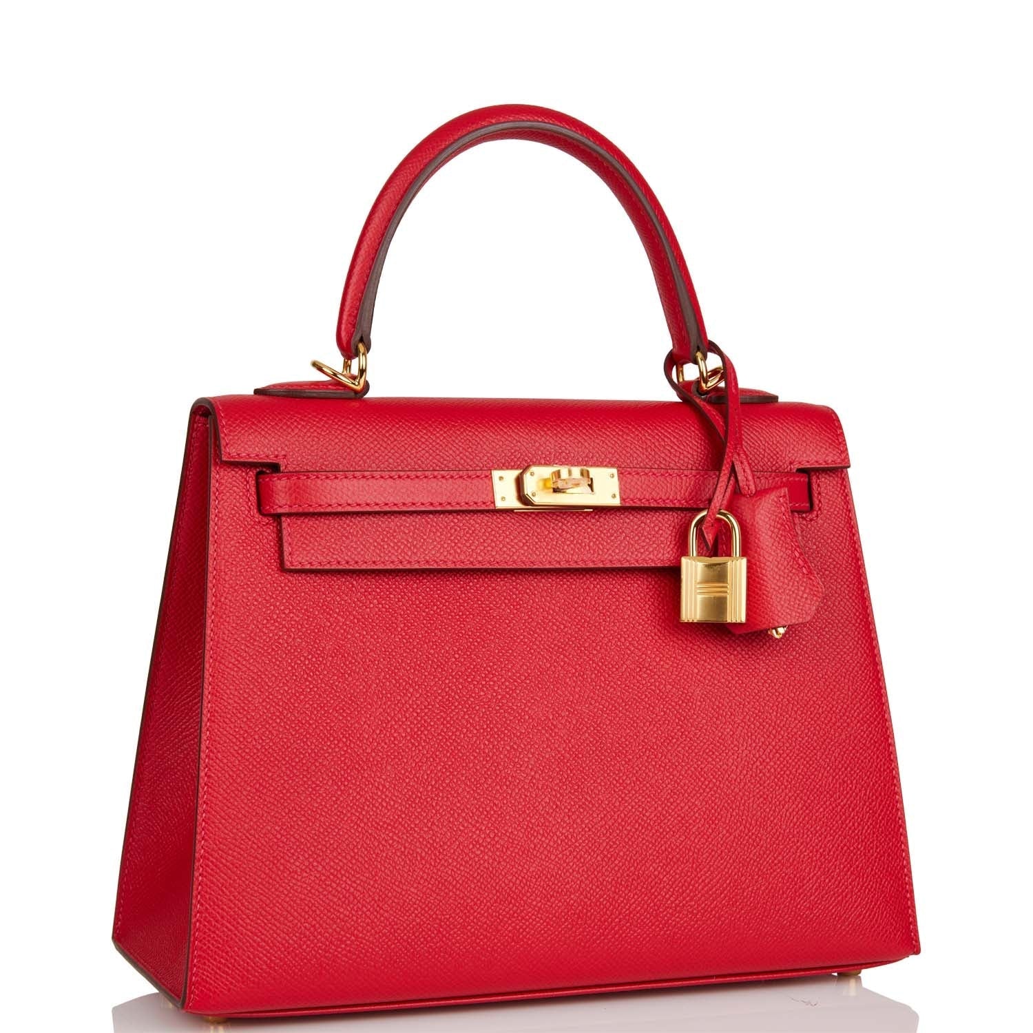 Hermes Kelly Sellier 25 Rouge Casaque Epsom Gold Hardware - Payment 2