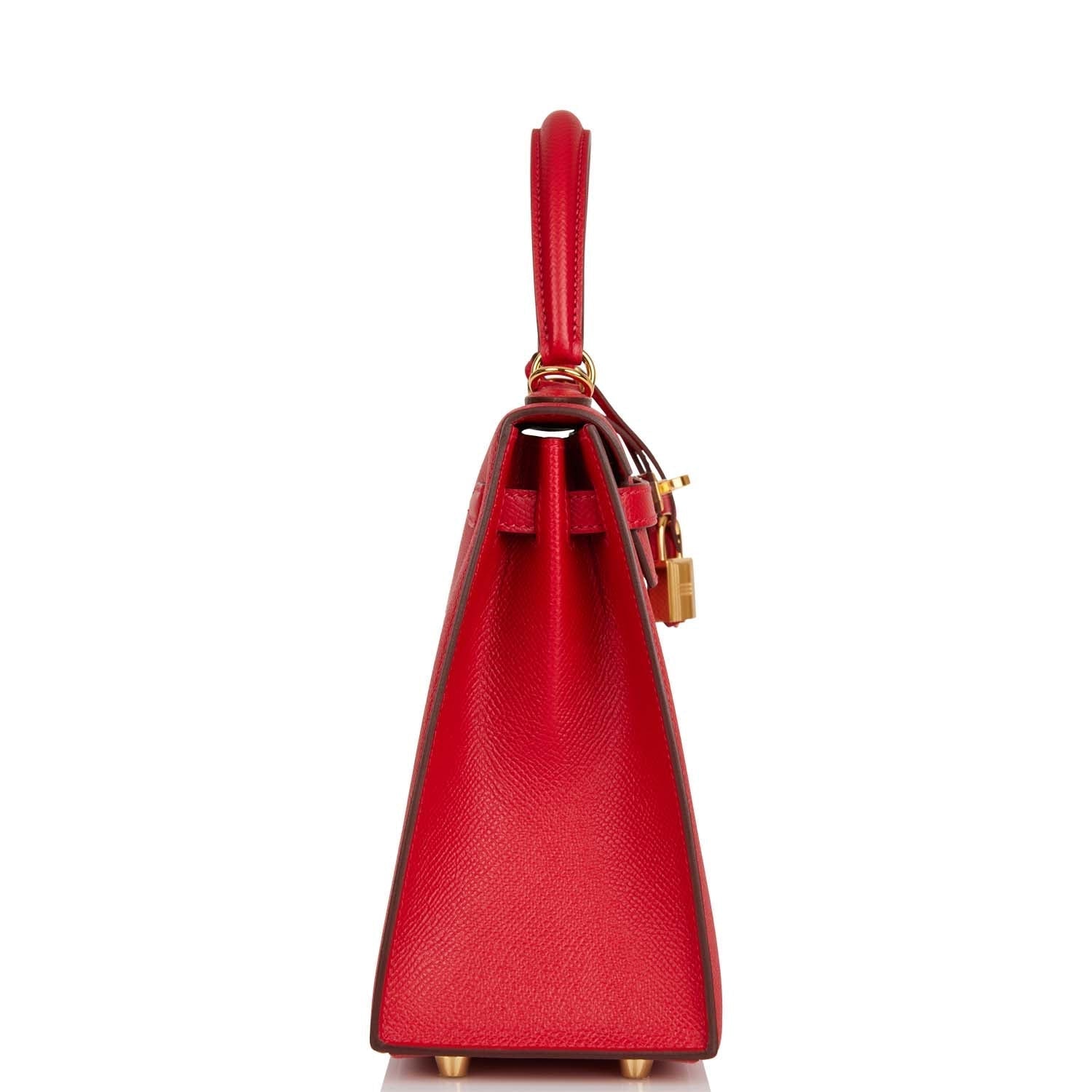 Hermes Kelly Sellier 25 Rouge Casaque Epsom Gold Hardware - Payment 1