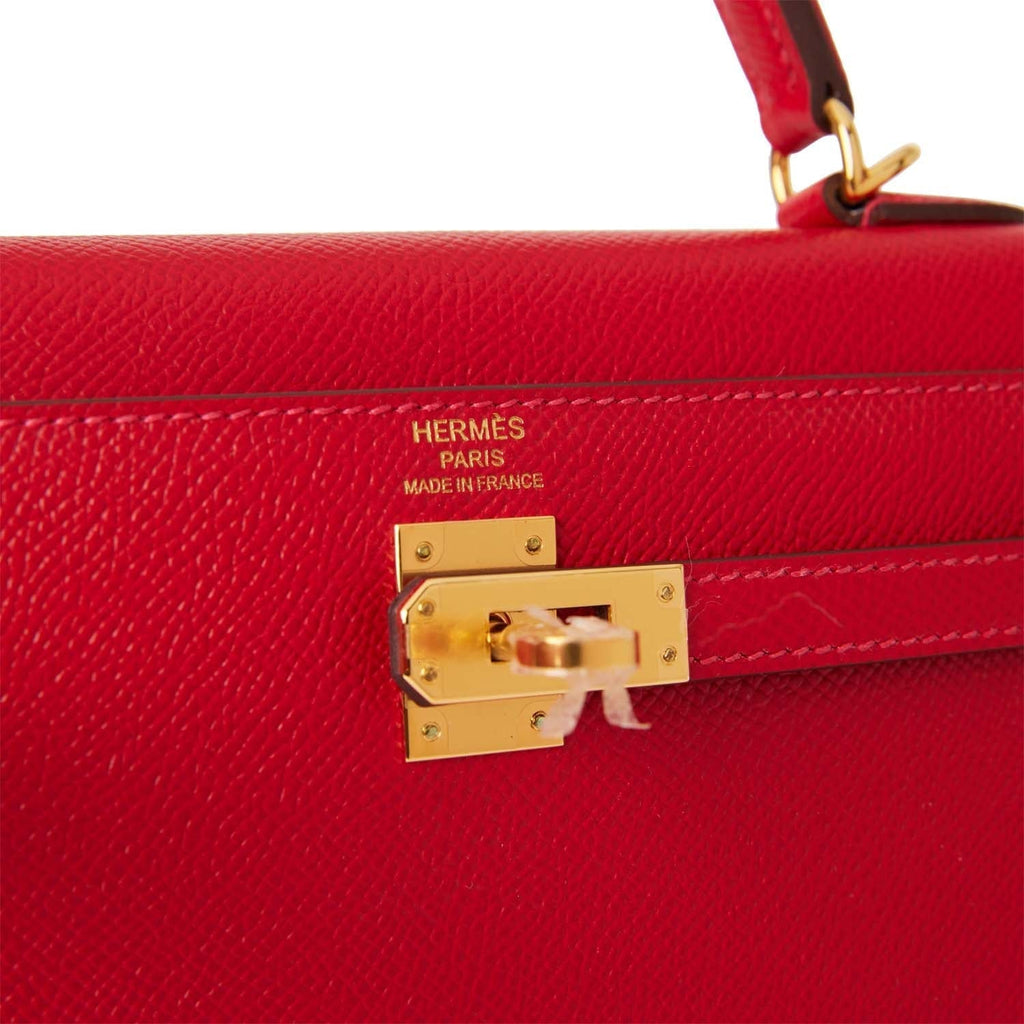 Hermes Kelly Sellier 25 Rouge Casaque Epsom Gold Hardware - Payment 1