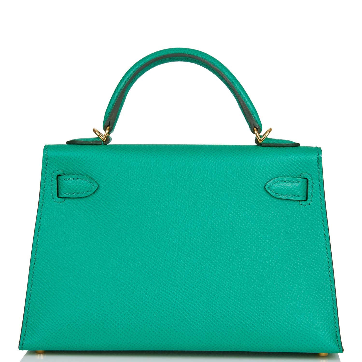 Hermes Kelly Sellier 20 Vert Jade Epsom Gold Hardware