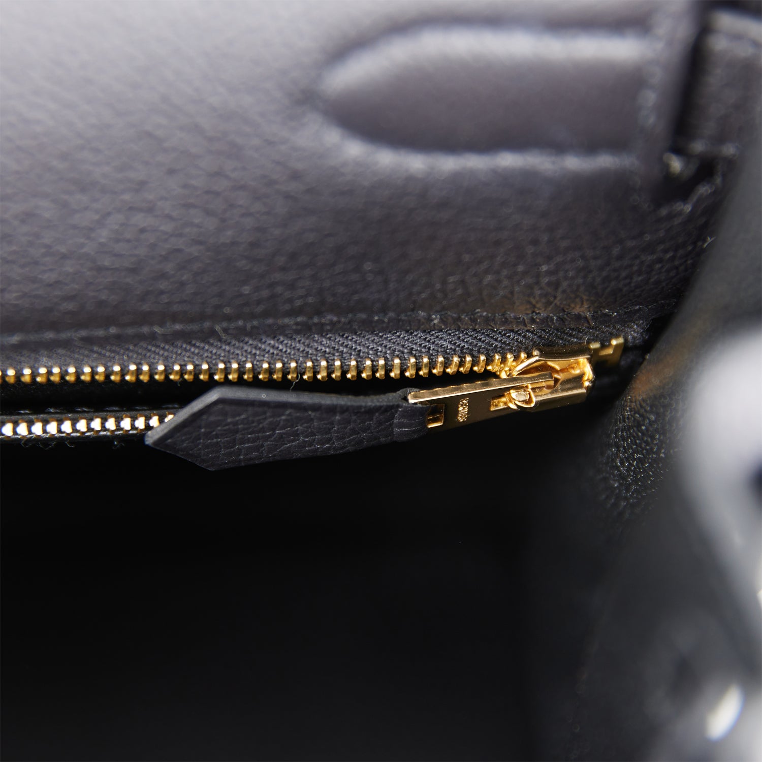 Hermes Kelly Retourne 32 Black Togo Gold Hardware