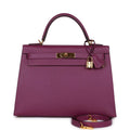 d Hermes Kelly Sellier 32 Anemone Epsom Gold Hardware