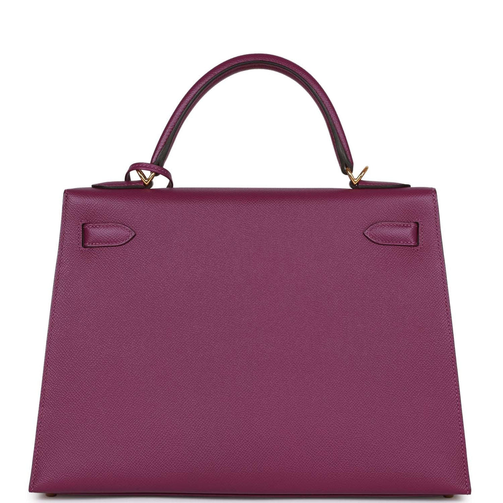 d Hermes Kelly Sellier 32 Anemone Epsom Gold Hardware