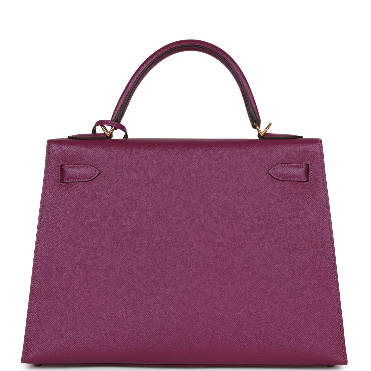 d Hermes Kelly Sellier 32 Anemone Epsom Gold Hardware