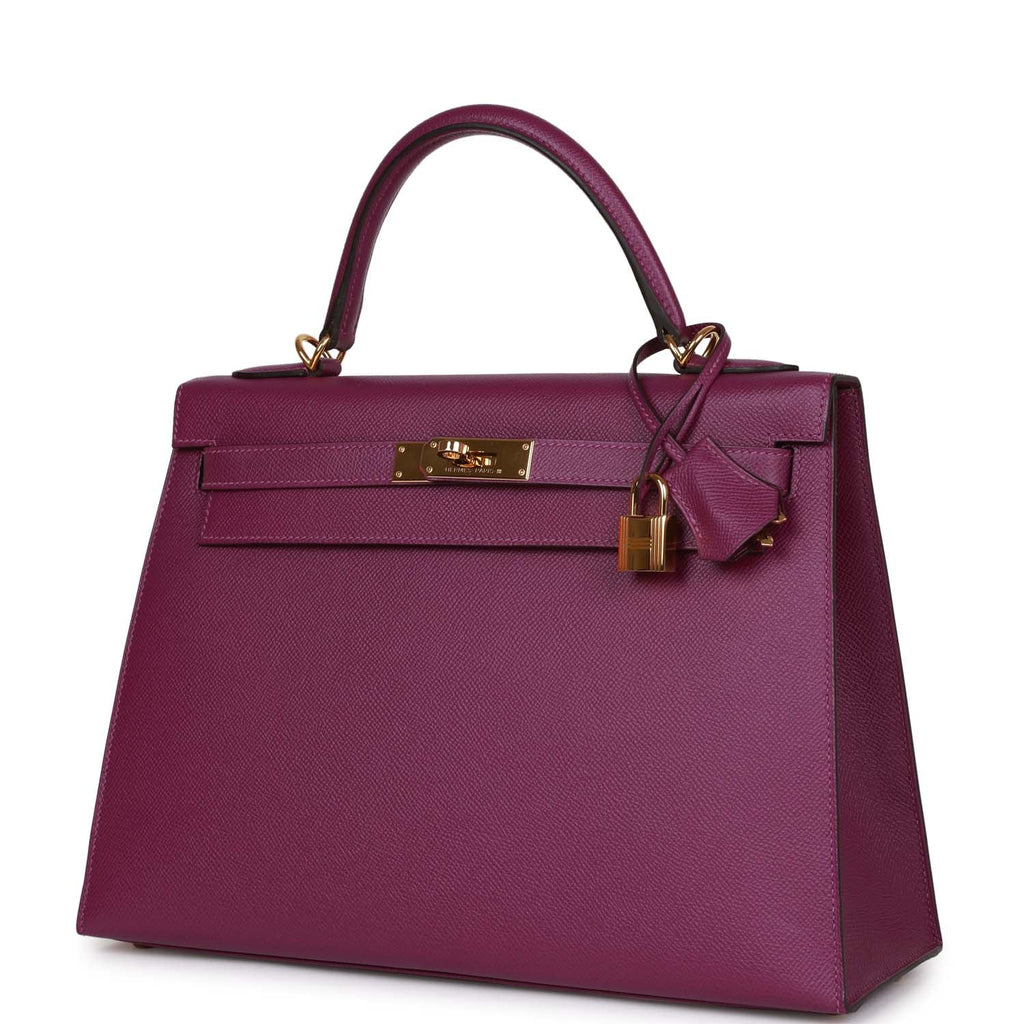 d Hermes Kelly Sellier 32 Anemone Epsom Gold Hardware