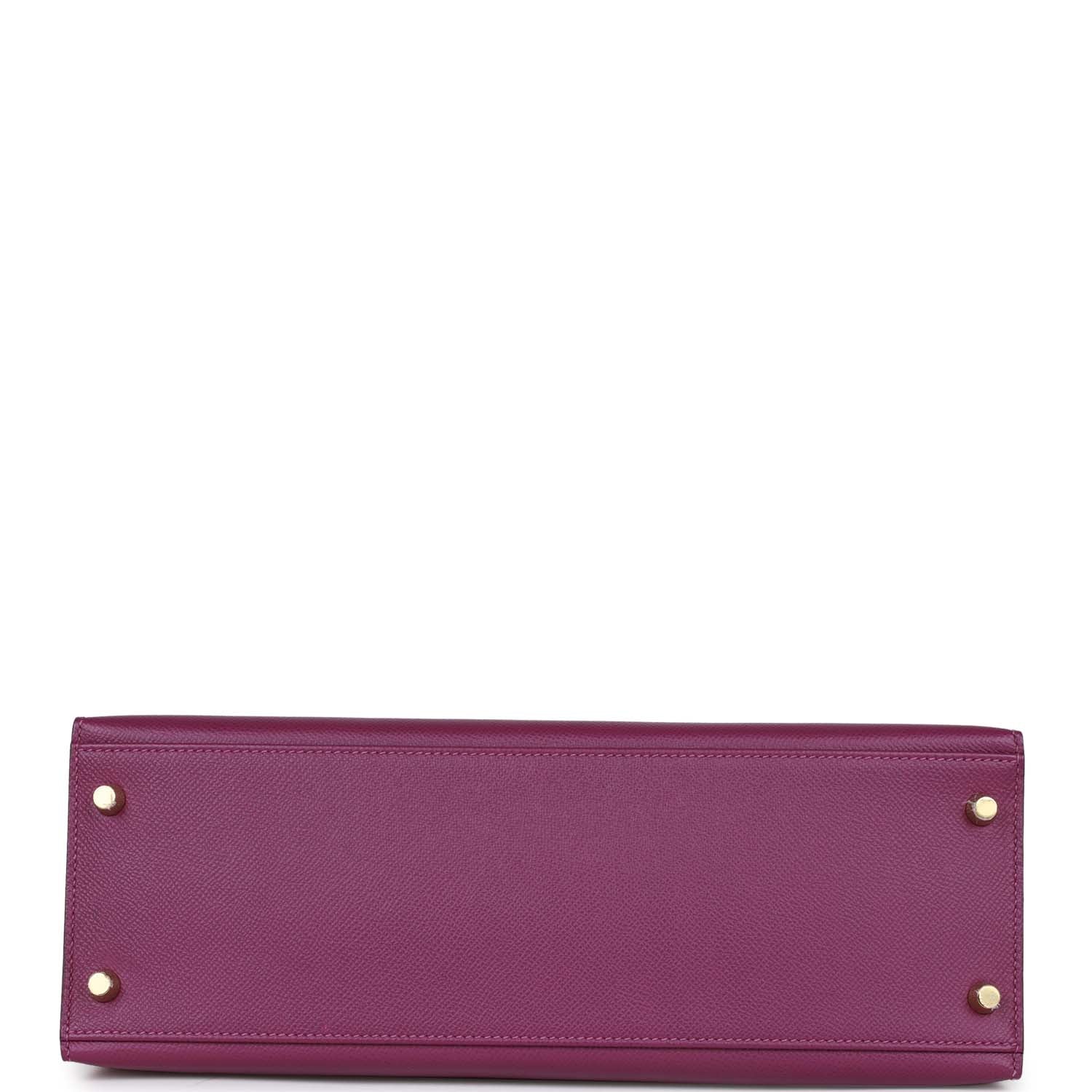 d Hermes Kelly Sellier 32 Anemone Epsom Gold Hardware