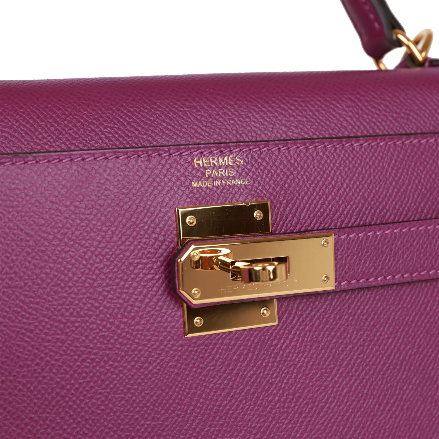 d Hermes Kelly Sellier 32 Anemone Epsom Gold Hardware