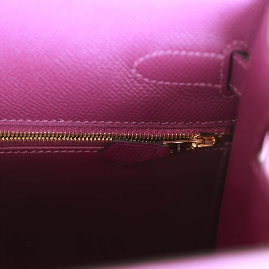 d Hermes Kelly Sellier 32 Anemone Epsom Gold Hardware