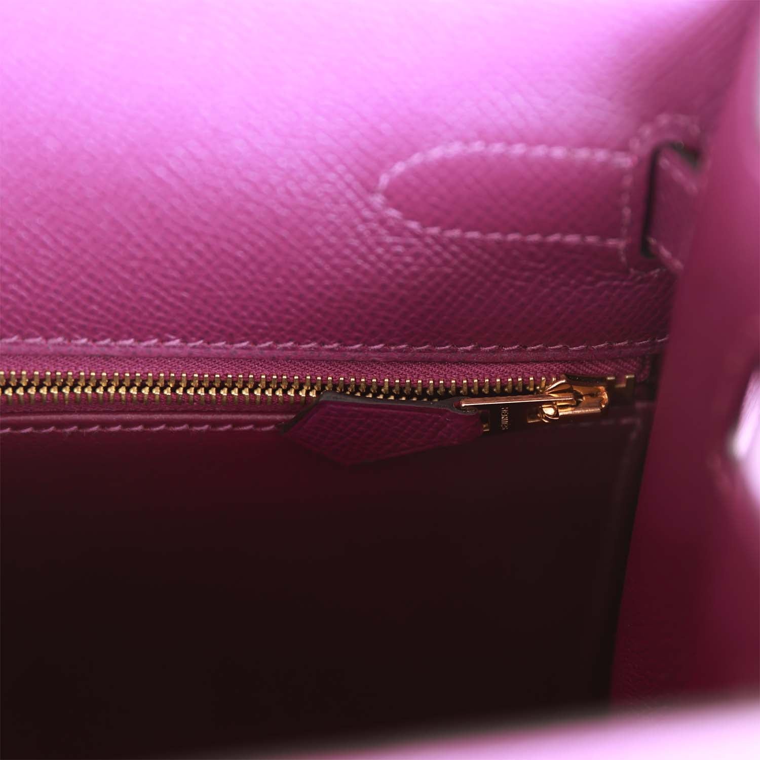 d Hermes Kelly Sellier 32 Anemone Epsom Gold Hardware