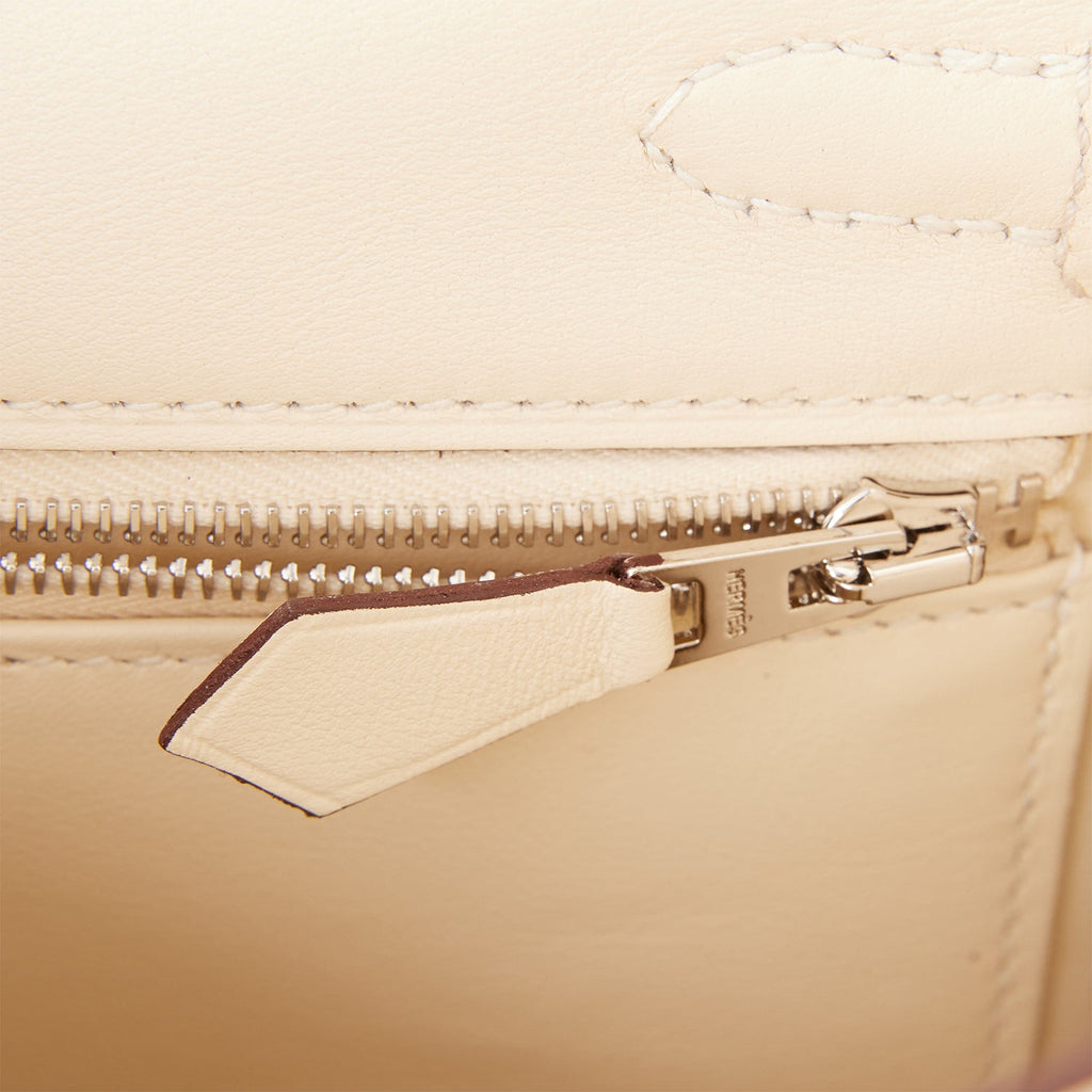 Hermes Kelly Retourne 25 In & Out Nata Swift Palladium Hardware
