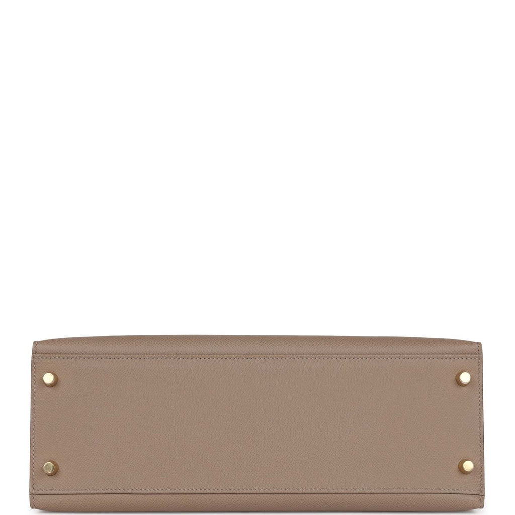 Hermes Special Order (HSS) Kelly Sellier 32 Gris Asphalte Verso Epsom Permabrass Hardware
