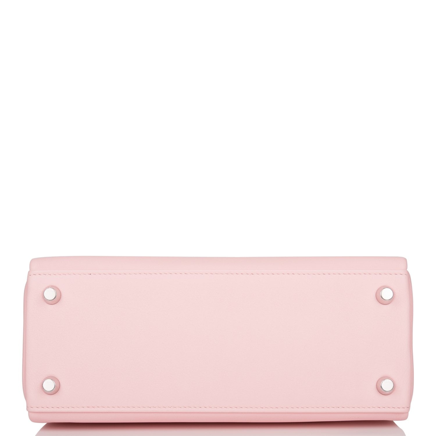 Hermes Rose Sakura Swift Retourne Kelly 25cm Palladium Hardware