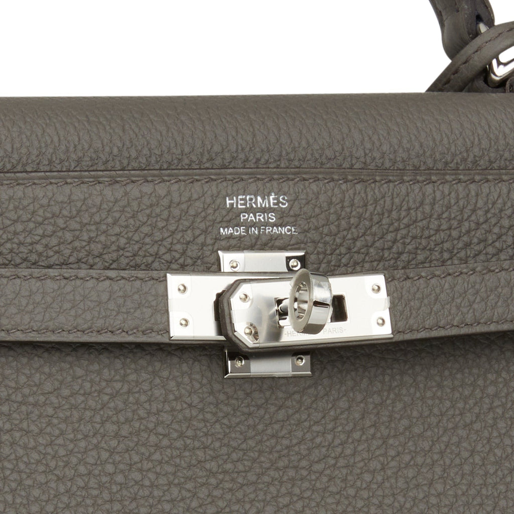 Hermes Kelly Retourne 25 Etain Togo Palladium Hardware Payment 1