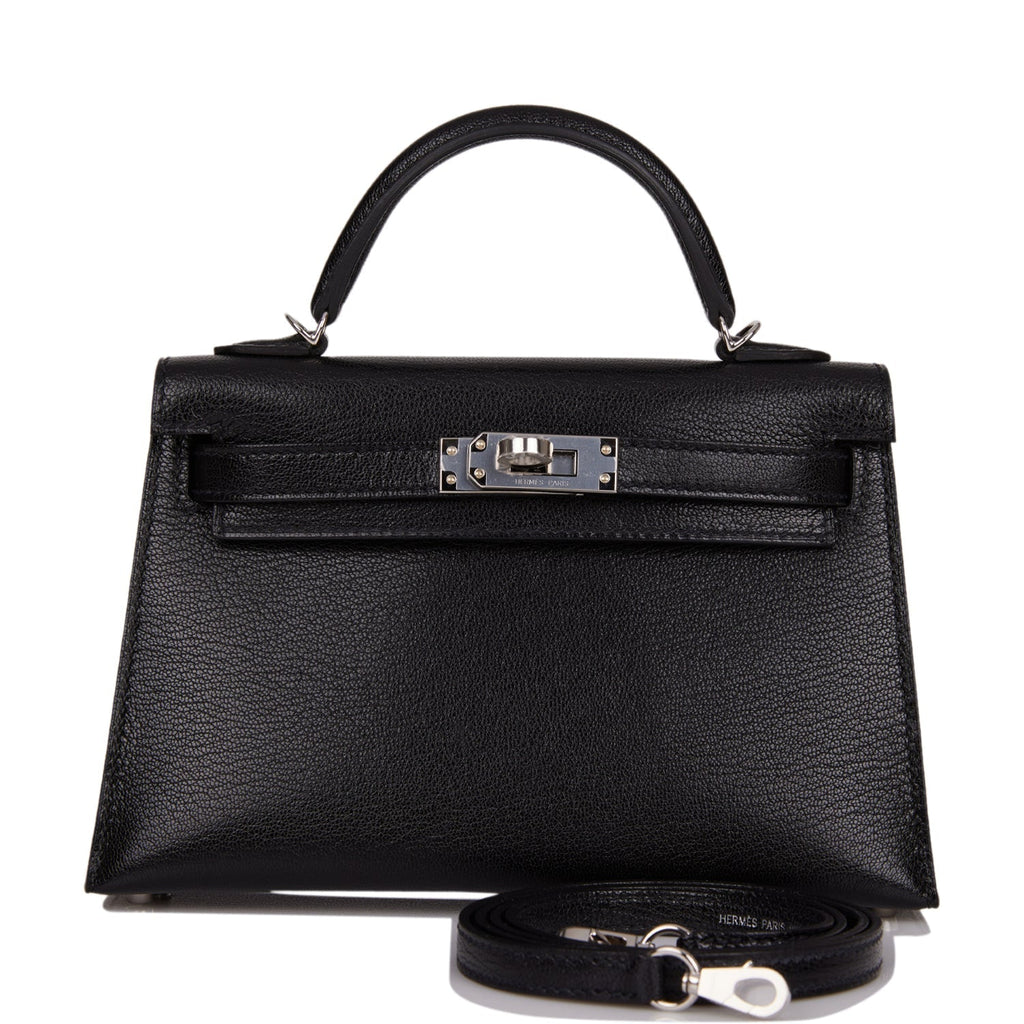 Hermes Kelly Sellier 20 Black Chevre Chamkila Palladium Hardware - Payment 3 for YL