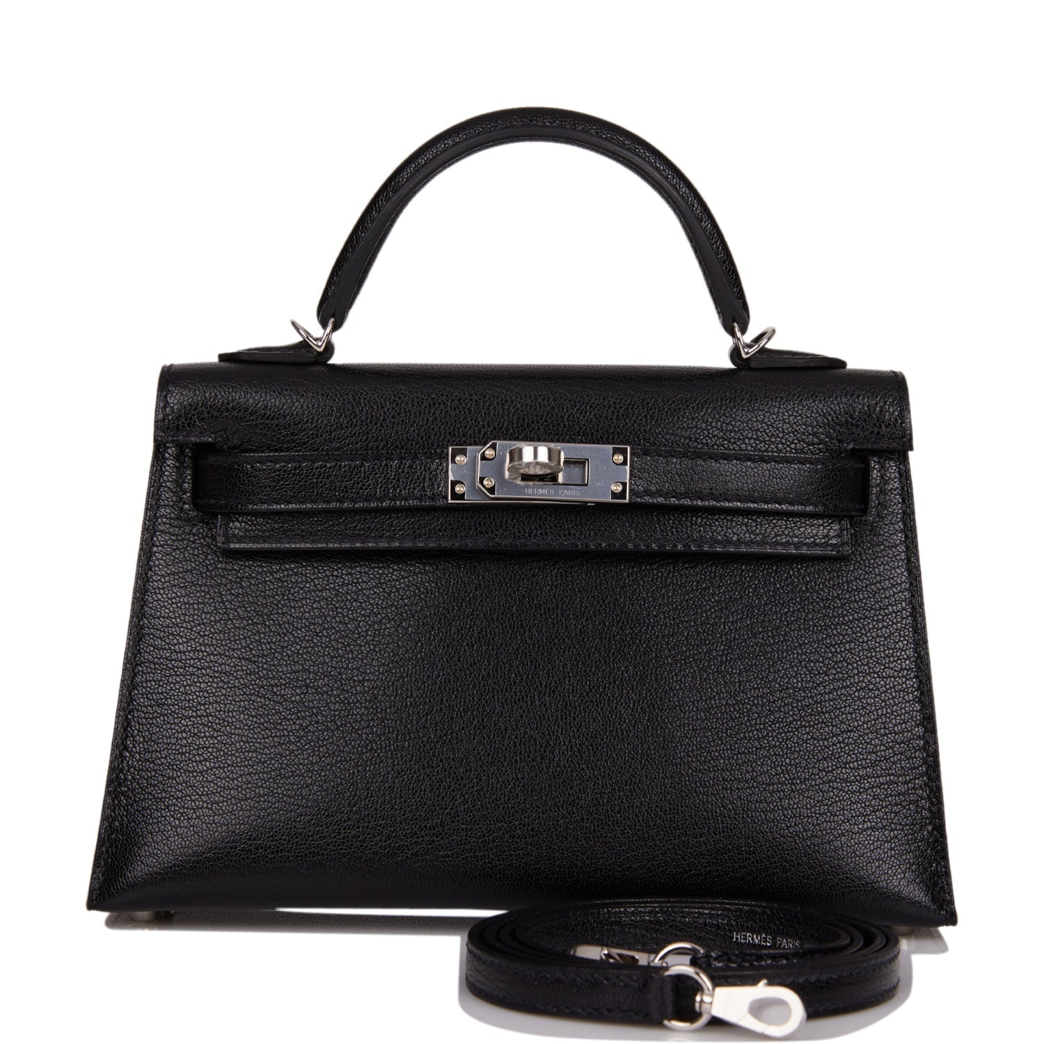 Hermes Kelly Sellier 20 Black Chevre Chamkila Palladium Hardware - Payment 3 for YL