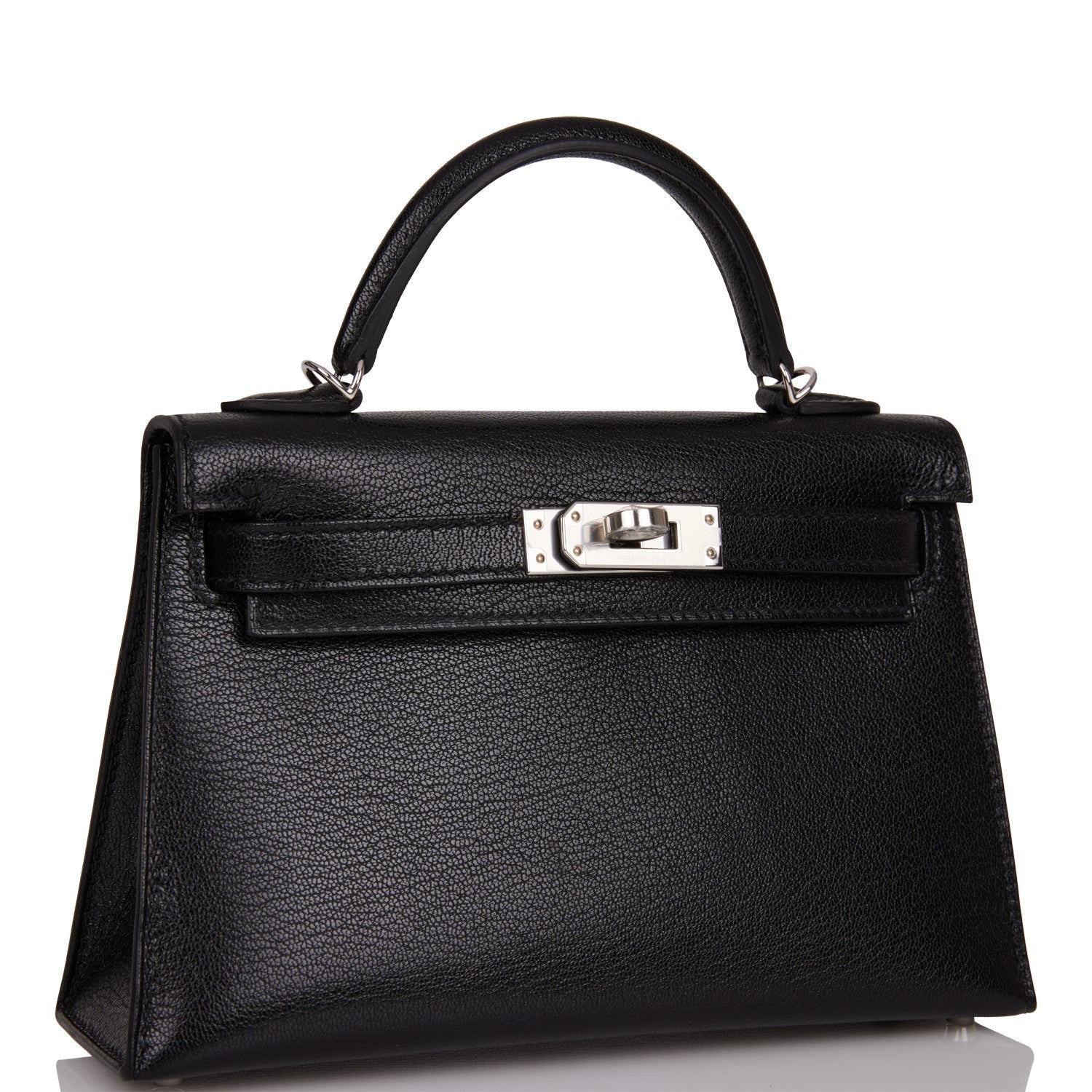 Hermes Kelly Sellier 20 Black Chevre Chamkila Palladium Hardware - Payment 2 for YL