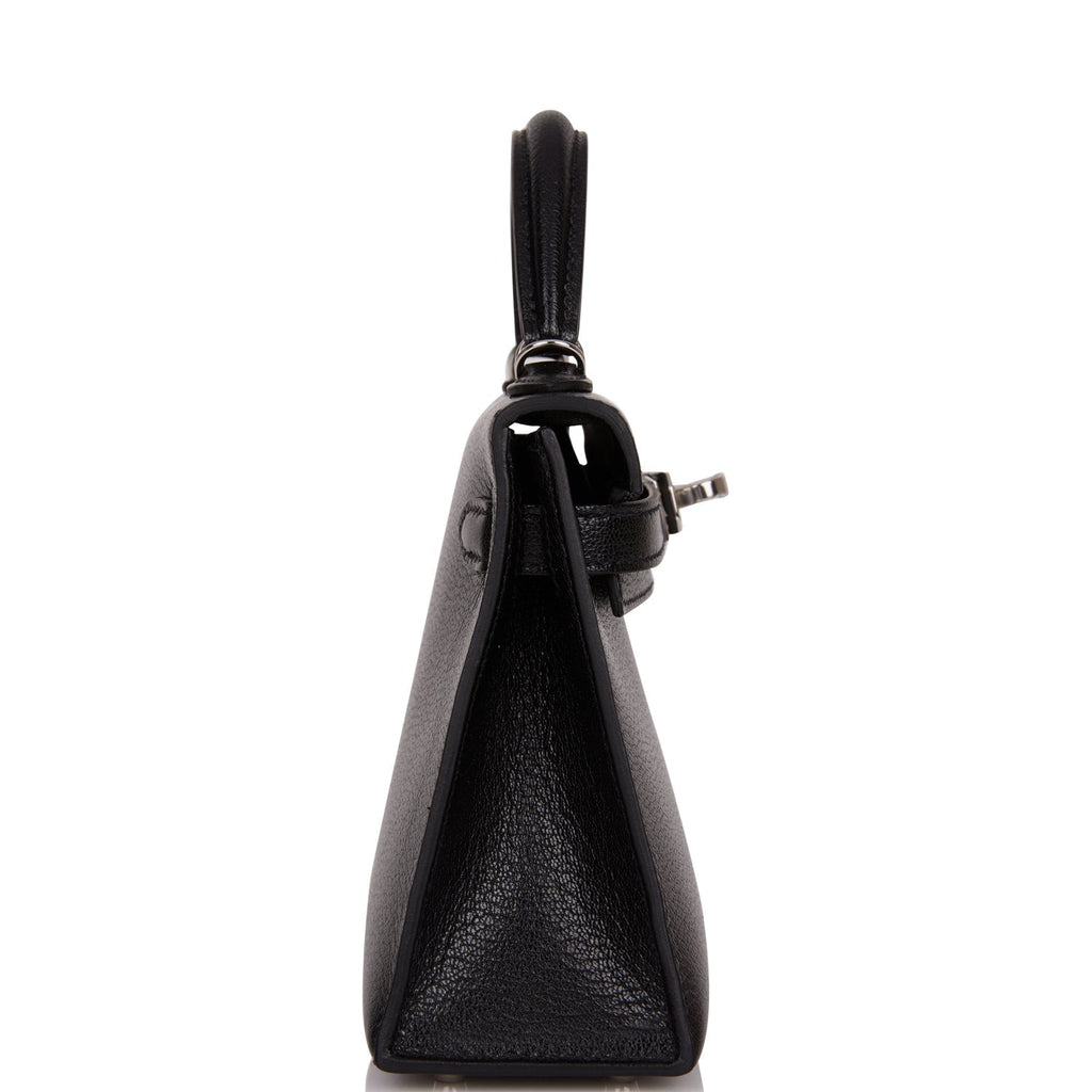 Hermes Kelly Sellier 20 Black Chevre Chamkila Palladium Hardware - Payment 2 for YL