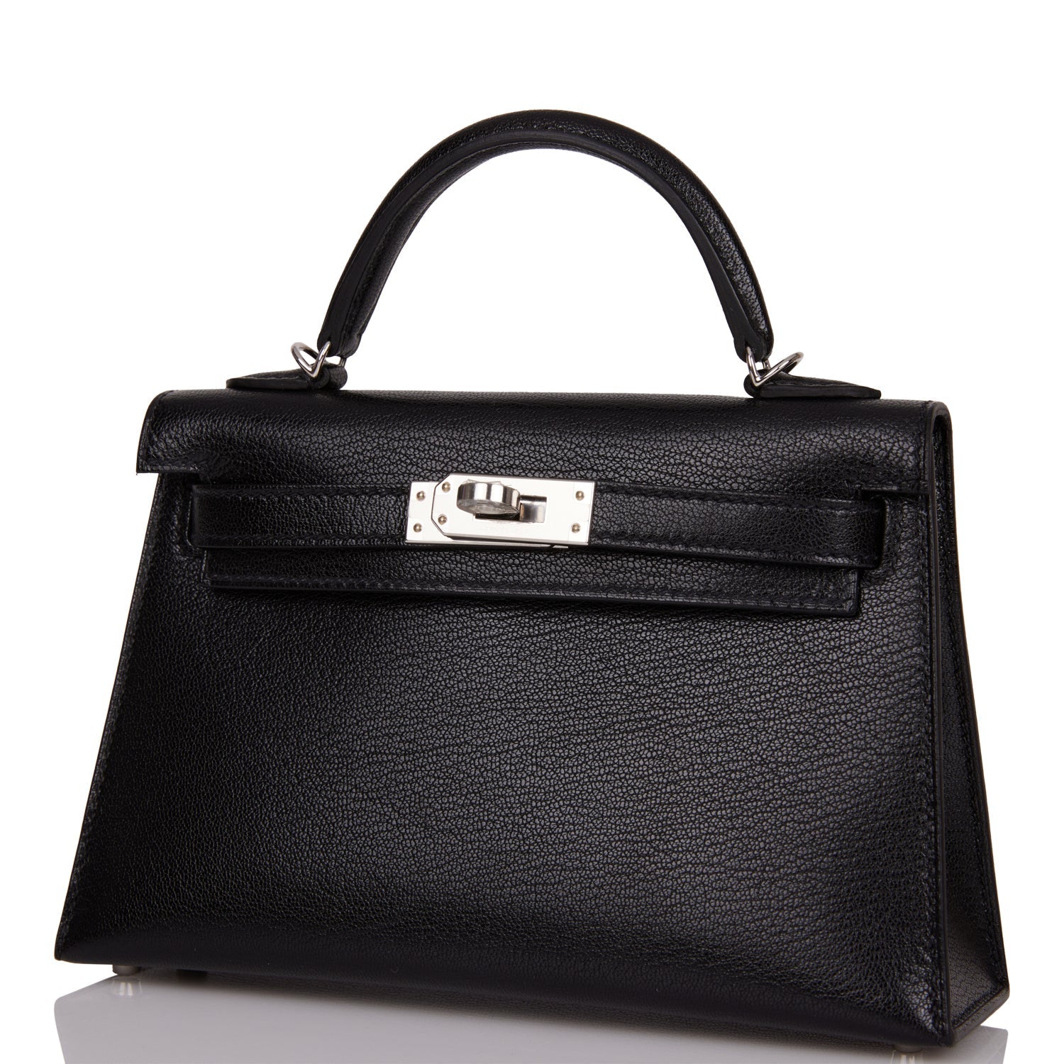 Hermes Kelly Sellier 20 Black Chevre Chamkila Palladium Hardware - Payment 2 for YL