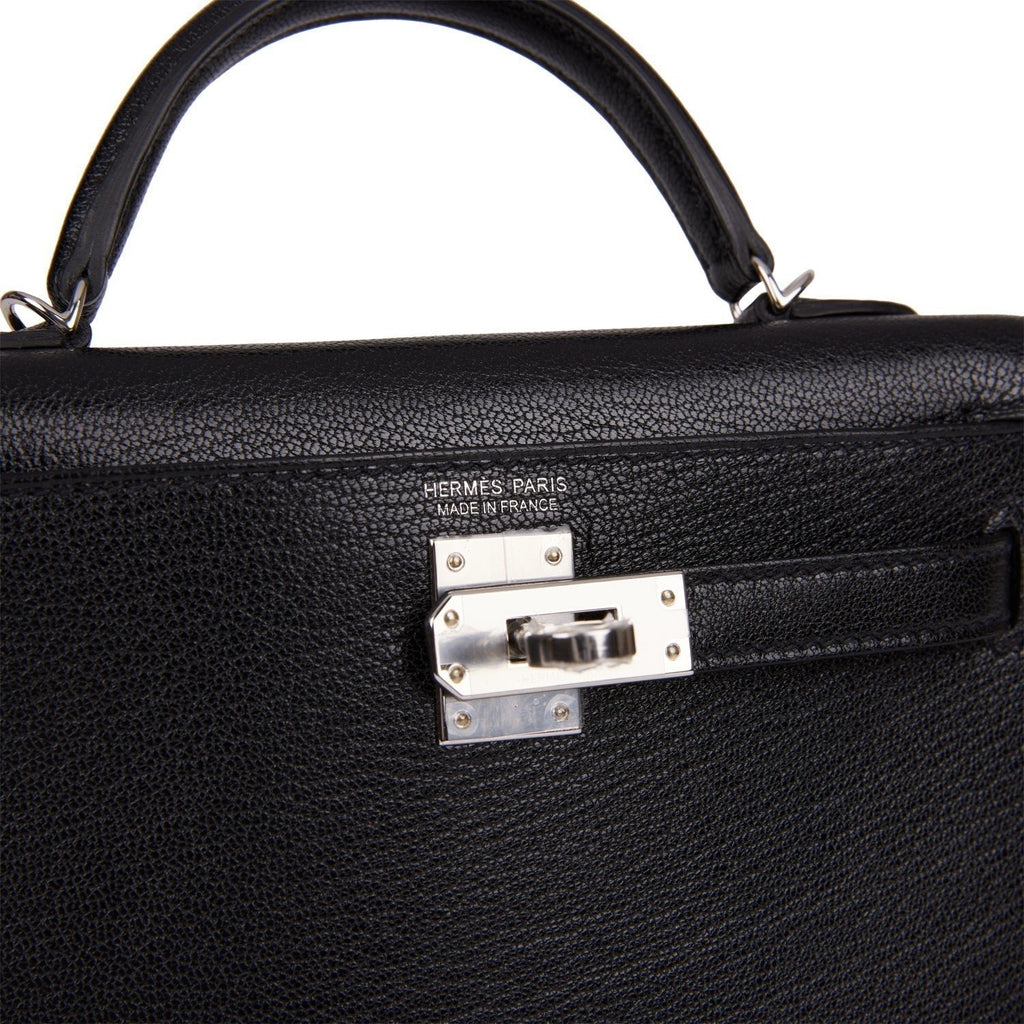 Hermes Kelly Sellier 20 Black Chevre Chamkila Palladium Hardware - Payment 3 for YL