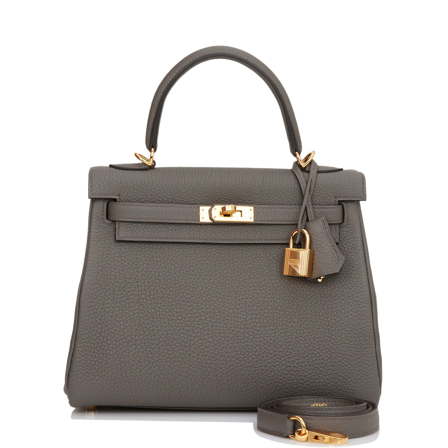 Hermes Kelly Retourne 25 Etain Togo Gold Hardware Payment 2 of 2 for VC