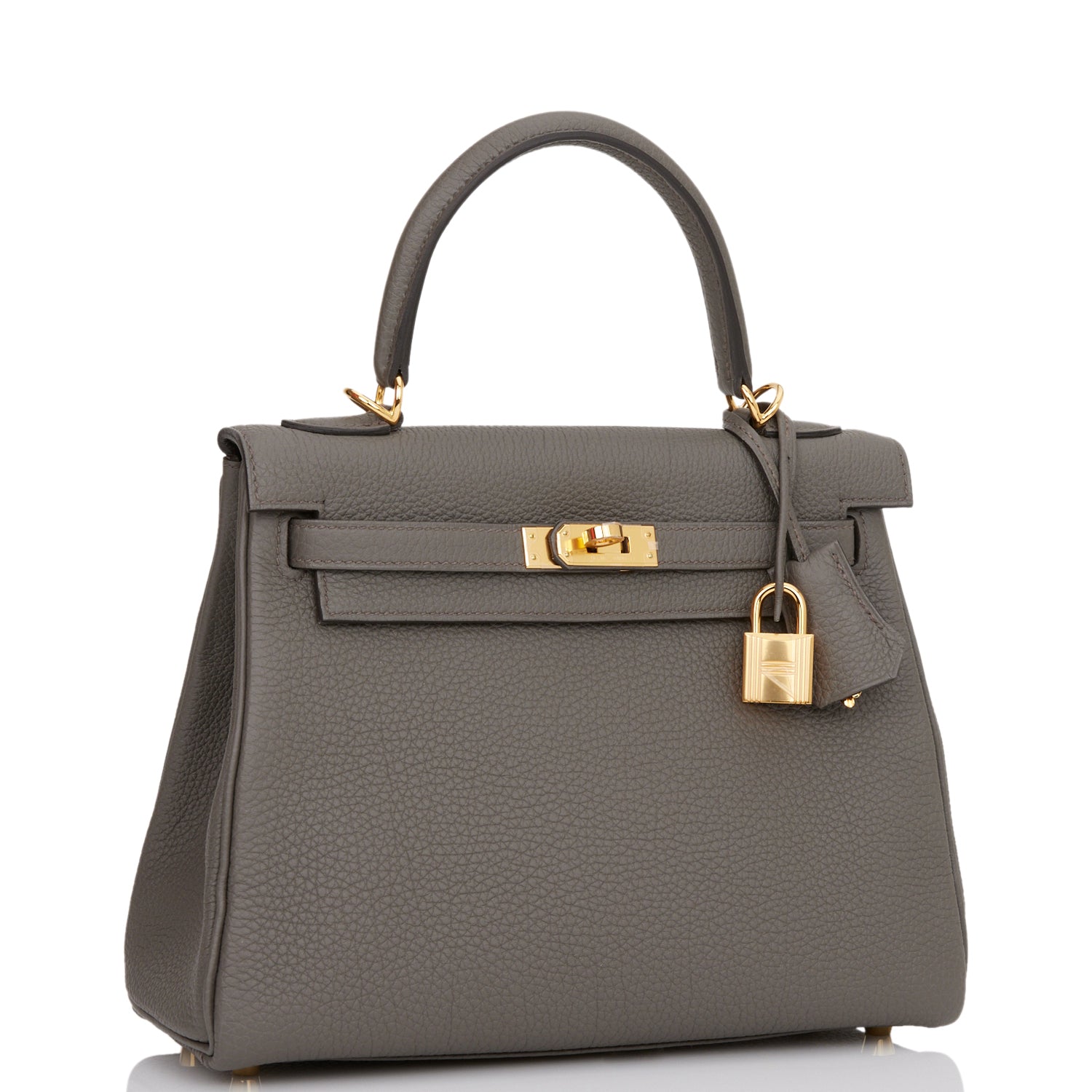 Hermes Kelly Retourne 25 Etain Togo Gold Hardware Payment 2 of 2 for VC